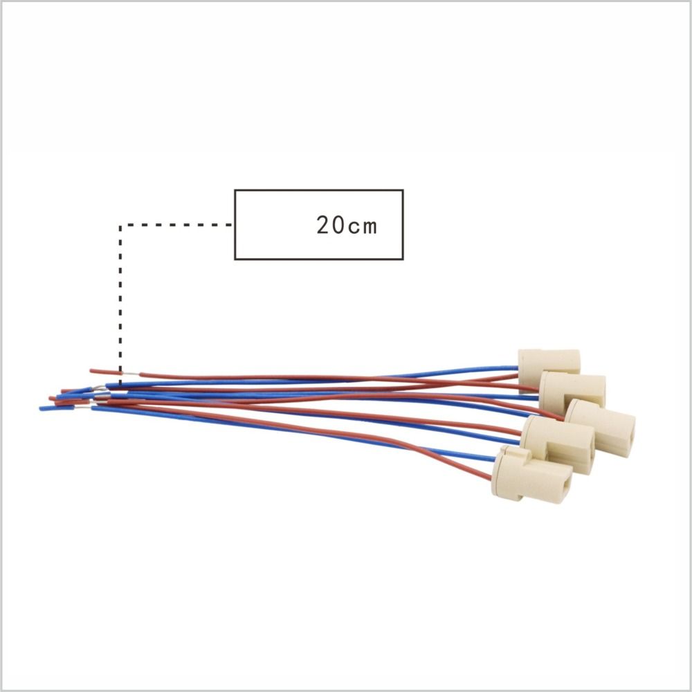 5pcs Light Accessories 110-220V Bulb Base Socket Adapter G9 Type Halogen G9 Lamp Base Lamp Holder
