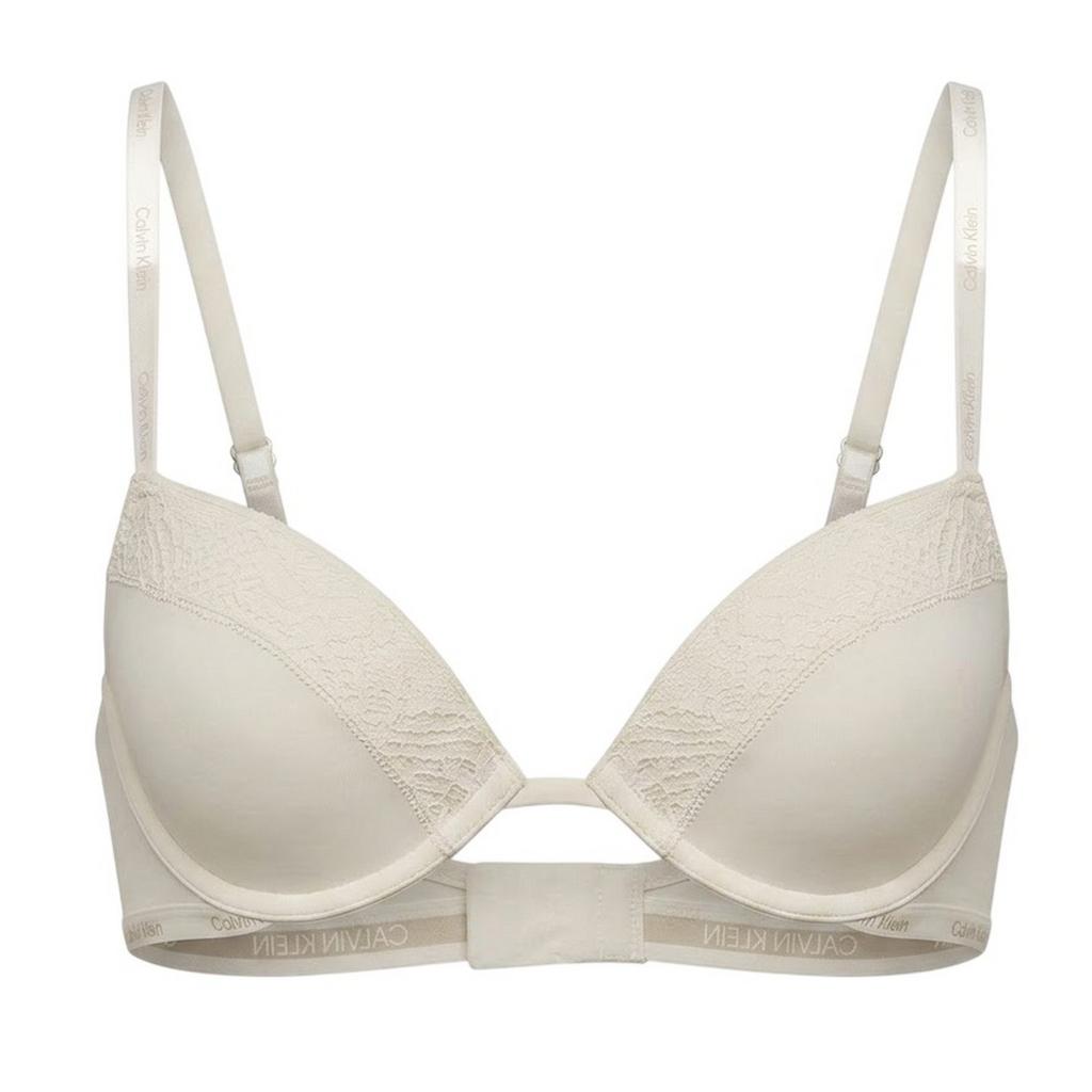 Calvin Klein Womens/Ladies Flirty Plunge Push Up Bra