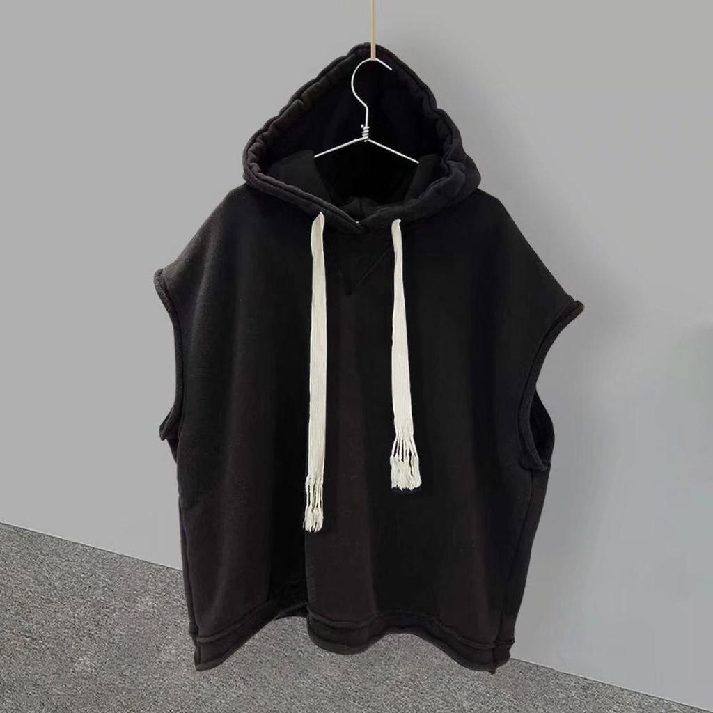 Men's Trendy Sleeveless Hooded T-Shirt: Versatile Korean-Style Summer Vest