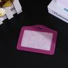 Transparent Credit ID Bank Card Holder Acrylic Photocard Photo Case Organizer Cartoon Key Chain Pendant Passport Pocket Sleeve