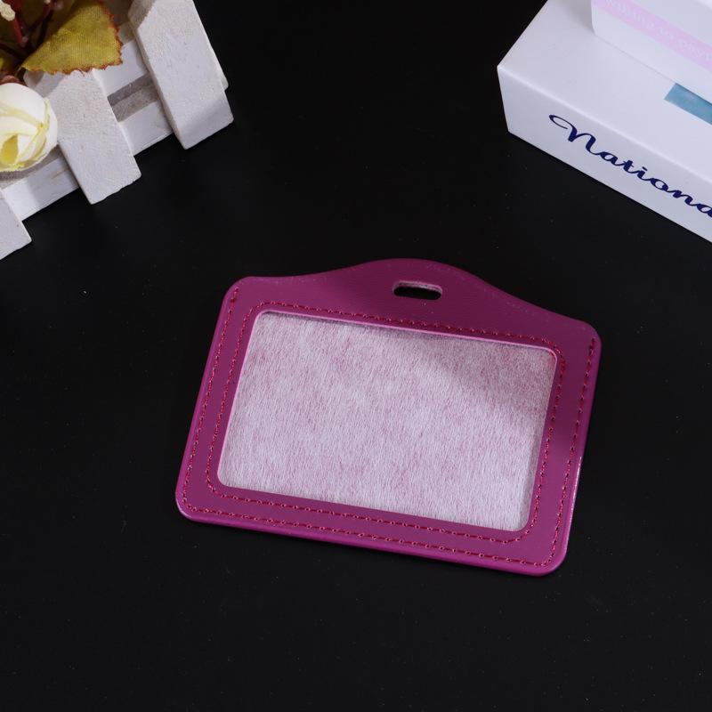 Transparent Credit ID Bank Card Holder Acrylic Photocard Photo Case Organizer Cartoon Key Chain Pendant Passport Pocket Sleeve