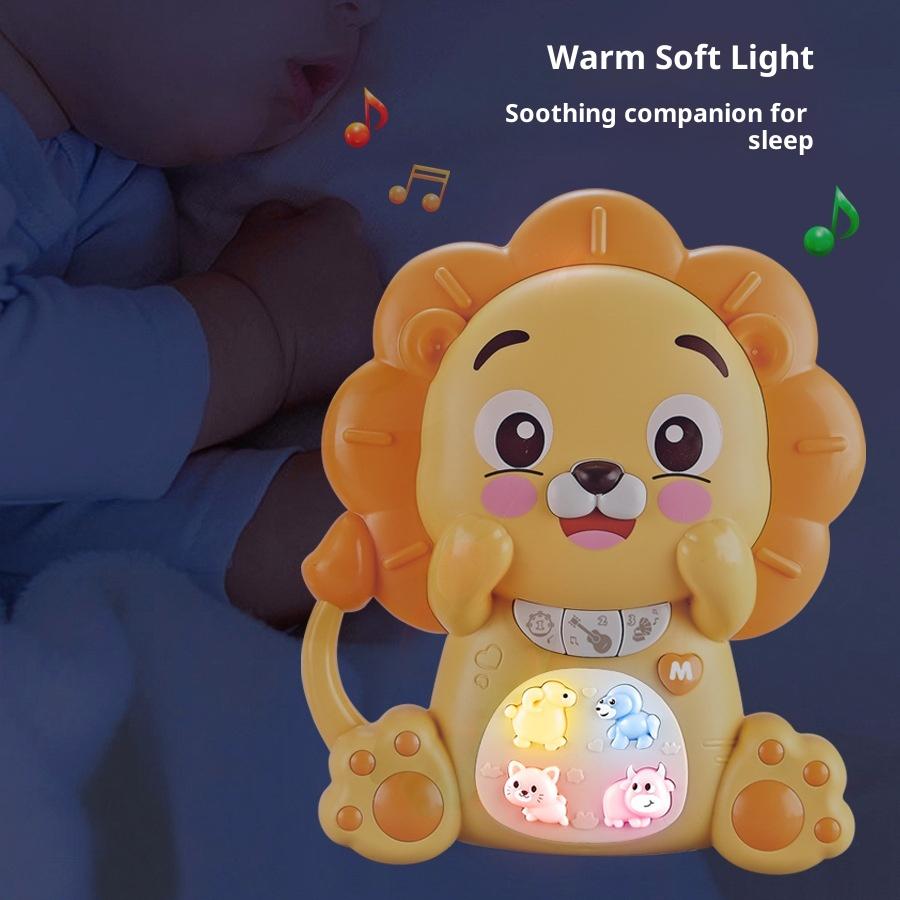 Tierform Elektronisches Musikinstrument Pädagogisches Kinderspielzeug mit LED-Lichtern und Soundeffekten für Kinder ab 18 Monaten