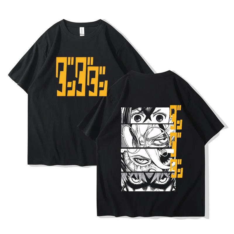

dandadan Высококачественный хлопок Европейский размер футболка аниме мужские футболки комикс мужская одежда 4XL