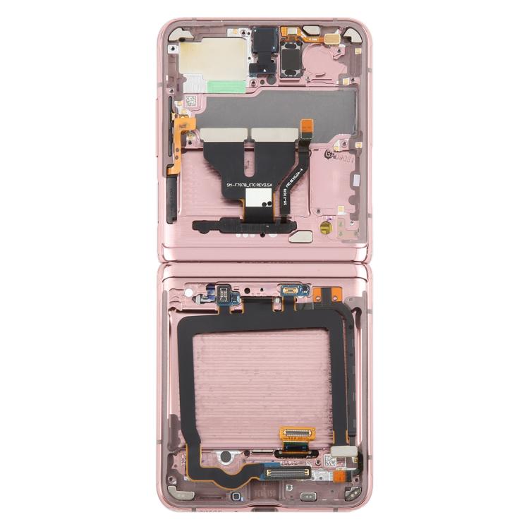 For Samsung Galaxy Z Flip 5G SM-F707 LCD Screen Digitizer Full Assembly with Frame