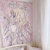 VIKAMA Anime Girlfriend Tapestry Art Home Decor Wall Hanging Suitable for Living Room Bedroom Headboard Home Decor