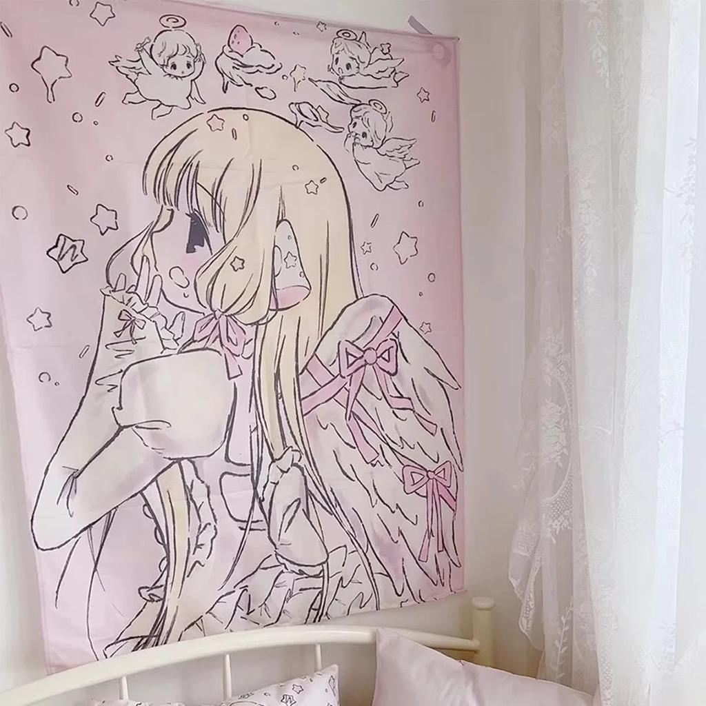 VIKAMA Anime Girlfriend Tapestry Art Home Decor Wall Hanging Suitable for Living Room Bedroom Headboard Home Decor