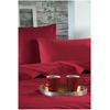 1 Taie d'oreiller percale de coton uni 63 x 63 cm Elysee rouge