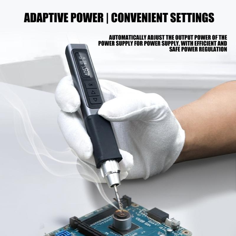 Digital Display Soldering Iron with High Power Output Intelligent Constant Temperature for Precise Welding Tool