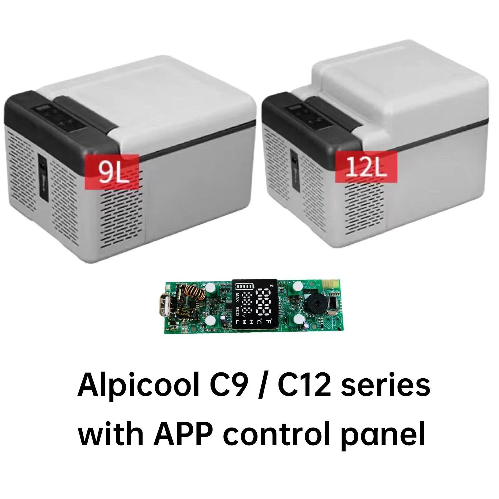 Alpicool Автомобильный холодильник Панель управления Маленький морозильник Портативный охладитель для домашнего использования Автомобиль Грузовик Холодный мини-холодильник С Bluetooth C9-C12 series