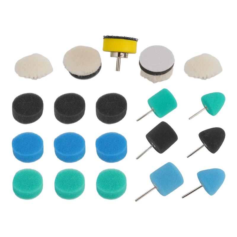Detail Polisher Pads Polisher Pad Set Polishing Tasks Wool Material Sponge Material For Polishing Car Headlights