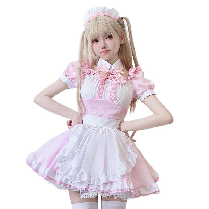 Japanese Anime Maid Outfit Cos Cute Maid Outfit Soft Girl Cosplay Pussy Lolita Lolita Dress