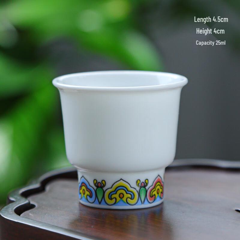 

Dehua High White Crystal Porcelain Totem Gongfu Teacup