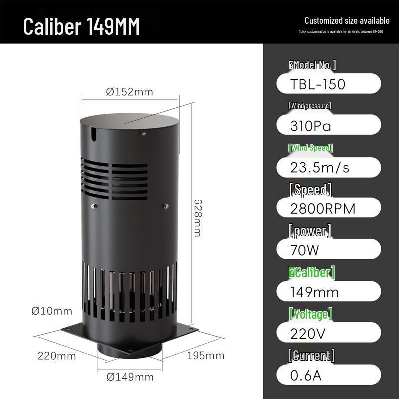 High-Temperature Resistant Fireplace Blower Fan for Pellet and Wood Stoves