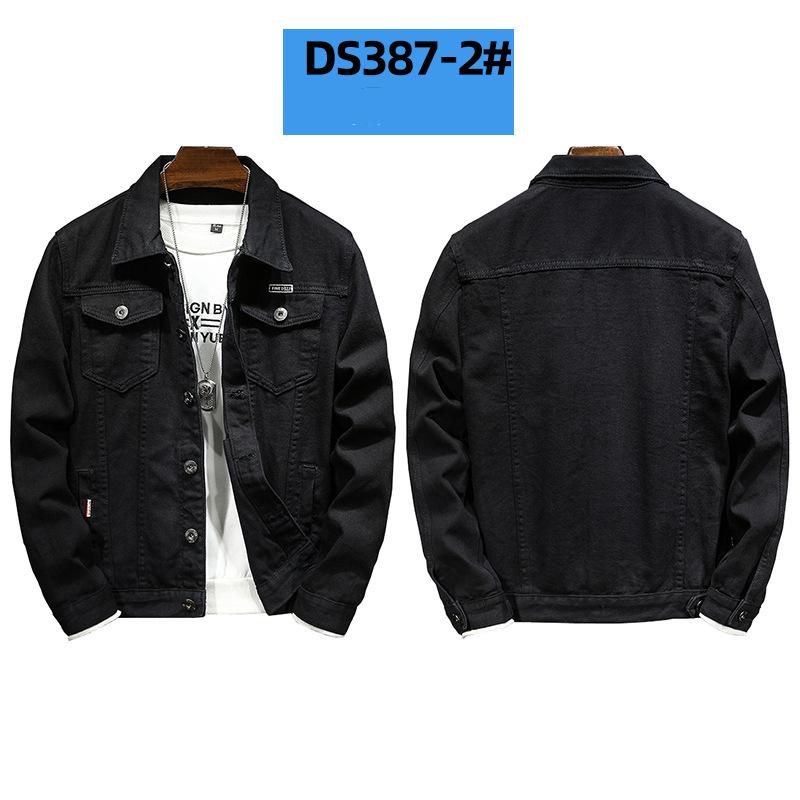 Men's Ripped Jacket Windproof Jacket Washed Denim Jacket Plus Size Denim Jacket
