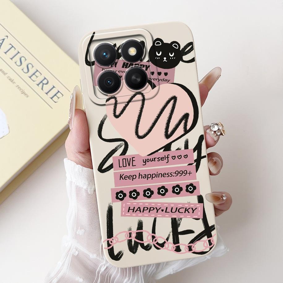 For Honor X8c ABR-LX1 ABR-LX2 ABR-LX3 Case Fashion Girl Butterfly Soft Silicone Couple Cover For Honor X8C X 8C 2025 Phone Shell