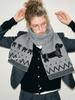 Gray Dachshund Knitted Scarf Women's New Winter Korean Atmosphere Warm Wool Scarf Women's Neck Protection