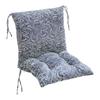 High Back Chair Cushion Geometric Print Rocking Chair Cushion Seat And Back Cushion with Straps for Outdoor Patio Chair