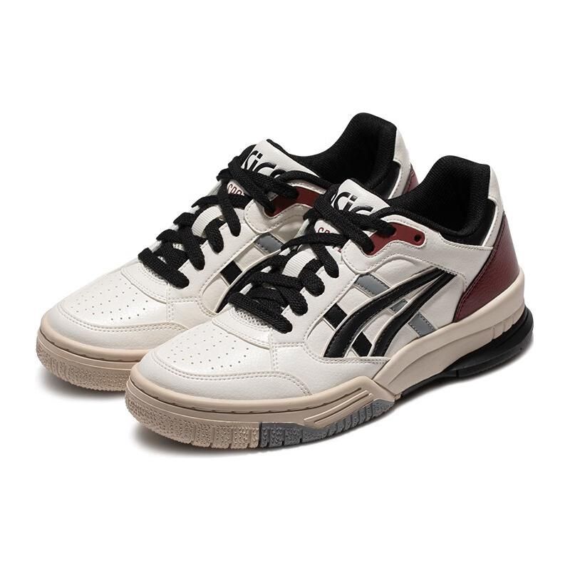 Asics Gel-Spotlyte Synthetic Leather Low Sports Breathable Retro Basketball Shoes Unisex Sneaker White Black 1203A399-101