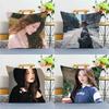 1PC Kpop Singer SHUHUA Pillow Case Square  Bedroom Sofa Leisure Comfort Cushion Car Home Decoration Pillowcase 40x40