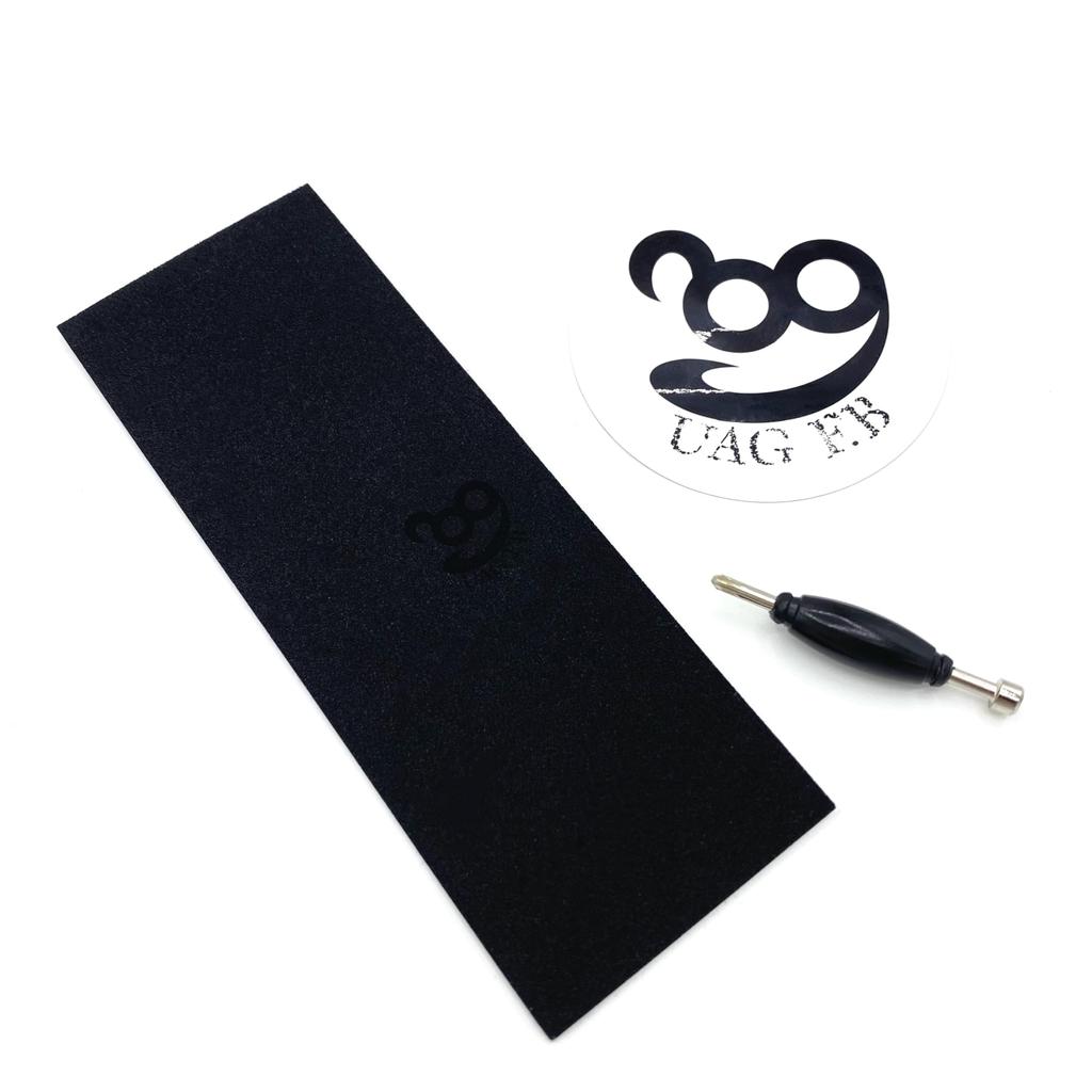 UAG Finger Skate Complete Simple Standard x 97mm Finger Skateboard F.B 33.5mm (Walnut)