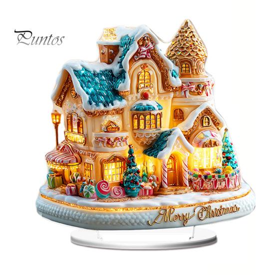 Double Sided Acrylic Ornaments Christmas Theme 2D Ornament, Double-sided Holiday Decoration, Festive Room Decor Stable Base Religious Ornament