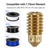 Nozzle For Bambu Lab A1/A1 Mini 0.2 0.4 0.6 0.8mm Hard Steel Brass Replaceable Nozzle For Bambulab A1 Upgrade Hotend