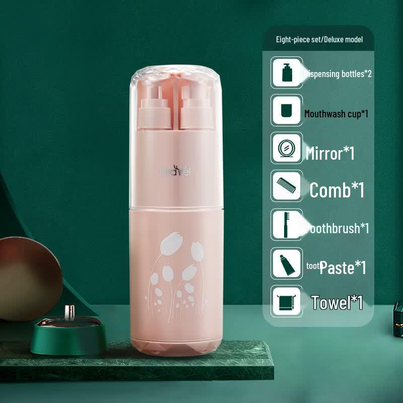 Etravel Deluxe 8-Piece Portable Travel Wash Kit