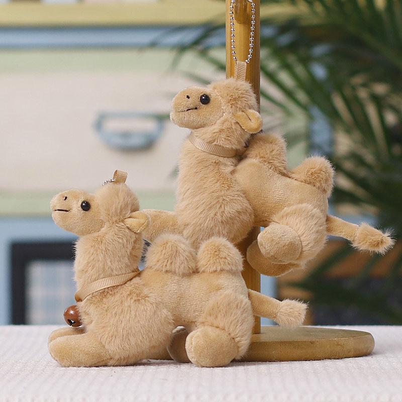 Cartoon Dunhuang Desert Little Camel Plush Keychain With Soft Polyester For Travel Accessories