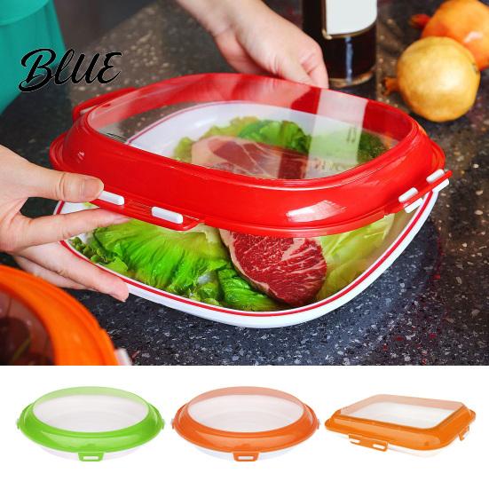 Vacuum Sealed Food Fridge Case Lid Stackable Tray with Container Preservation Reusable Storage for Kitchen