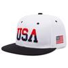 Fashion  New Flat Brimmed Hat Usa Embroidered Street Dance Hip Hop Hat Daily Sunshade Hat Baseball Hat Unisex
