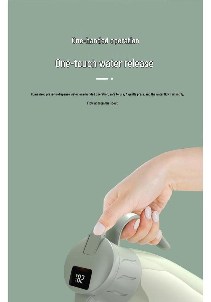 Smart Press-Type Insulated Water Bottle for Dorms and Homes - Perfect for Tea or Hot Water