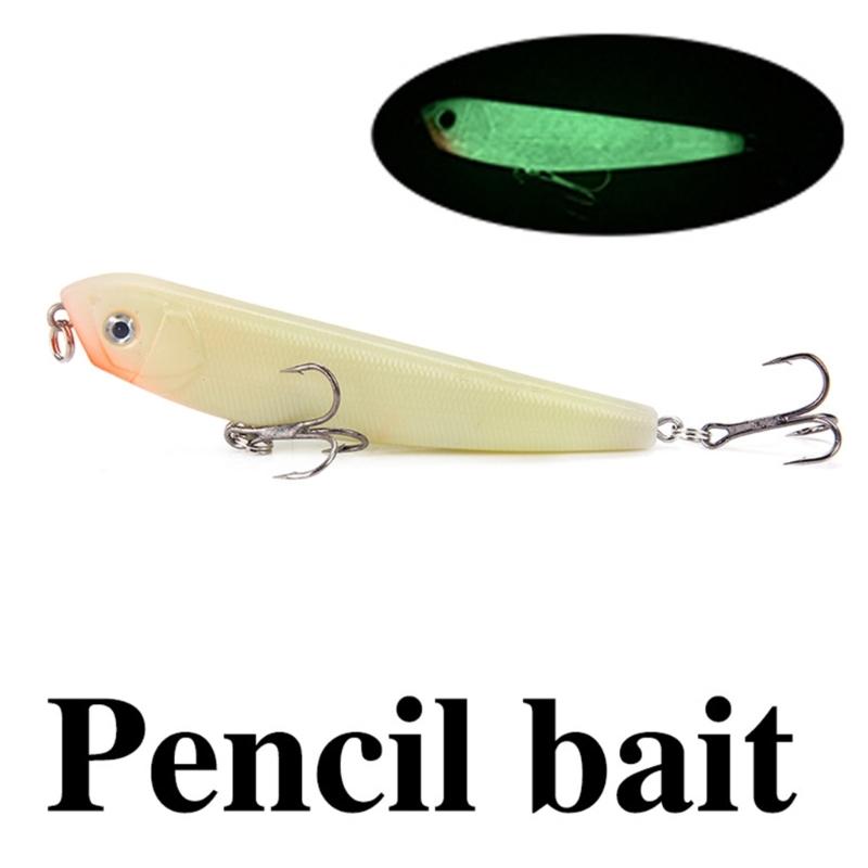 5Pcs Glows in Dark Fishing Tackle Spinner Fishing Lures Fishing Lures Wobbler Fish Lures Artificial Hard Baits Crankbait