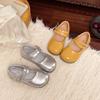 Girls' Retro Single Shoes for Children, Round Toe, Soft Sole, Versatile Style