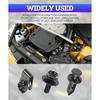 Zlirfy 35PCS Engine Under Cover Splash Shield Guard Body Bolts Screws,Bumper Fender Liner Push Retainer Fastener Rivet Clips,Bumper Clips Extruded