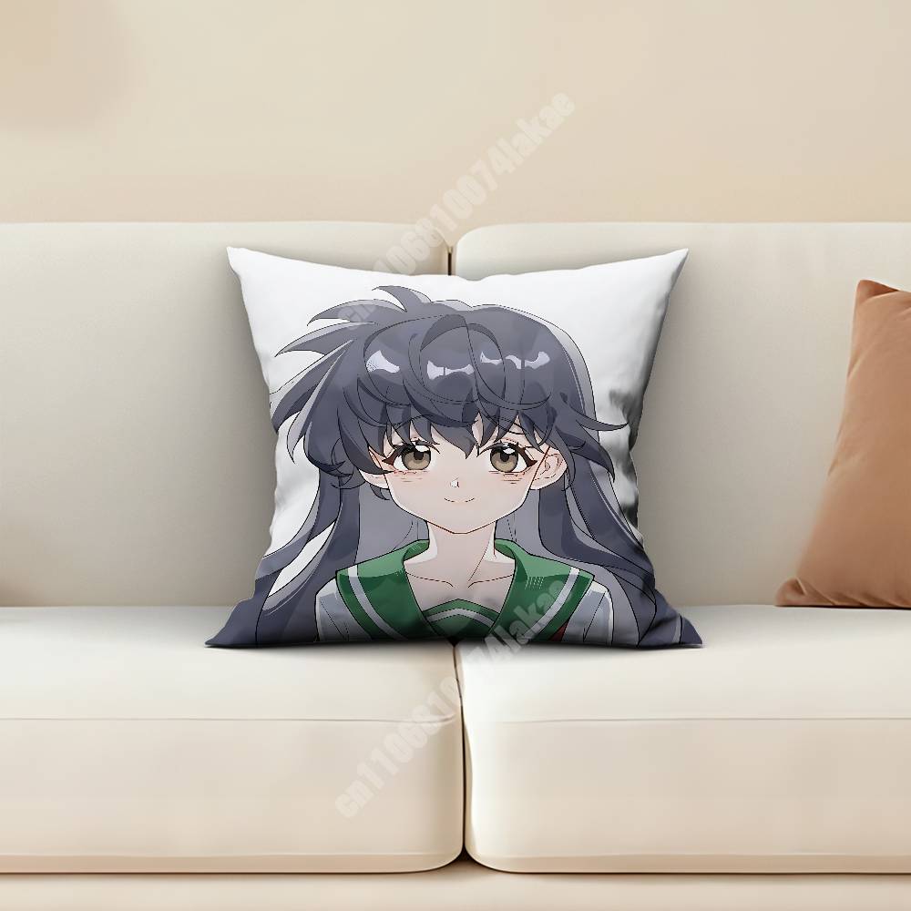 Inuyasha Kikyo Higurashi Kagome Pillow Cover Cushion Case Sofa Couch Modern Apartment Decor Family Furnishing