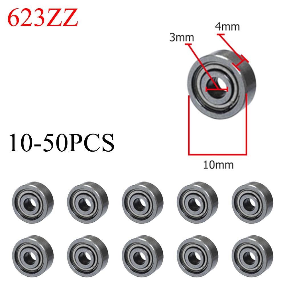 10-50pcs Ball Bearings Deep Groove Miniature Bearings For Skateboard Scooter 3D Printers Bearings 623ZZ 608ZZ 6900ZZ 687ZZ