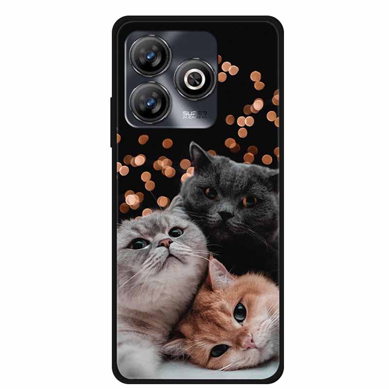 Phone Case For ZTE Blade A75 4G Back Cover Case Shockproof Black Silicone Soft Funda For ZTE Blade A75 4G Case A 75 6.6" Coque