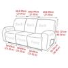 3Seater Jacquard Recliner Sofa Cover Dust-proof Stretch Reclining Couch Slipcover Relax Armchair Slipcover for Living Room Home