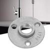 10pcs AlloyCelsius Cast Iron 3 Holes 65mm DN15 Flange Pipe Base Thread Floor Flange(Aluminum alloy)