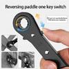 Efficient Multiple Size Ratchet Wrench Spanner Set Double Head 6 To 21mm with Reversible Levers Fit for Smooth Operation
