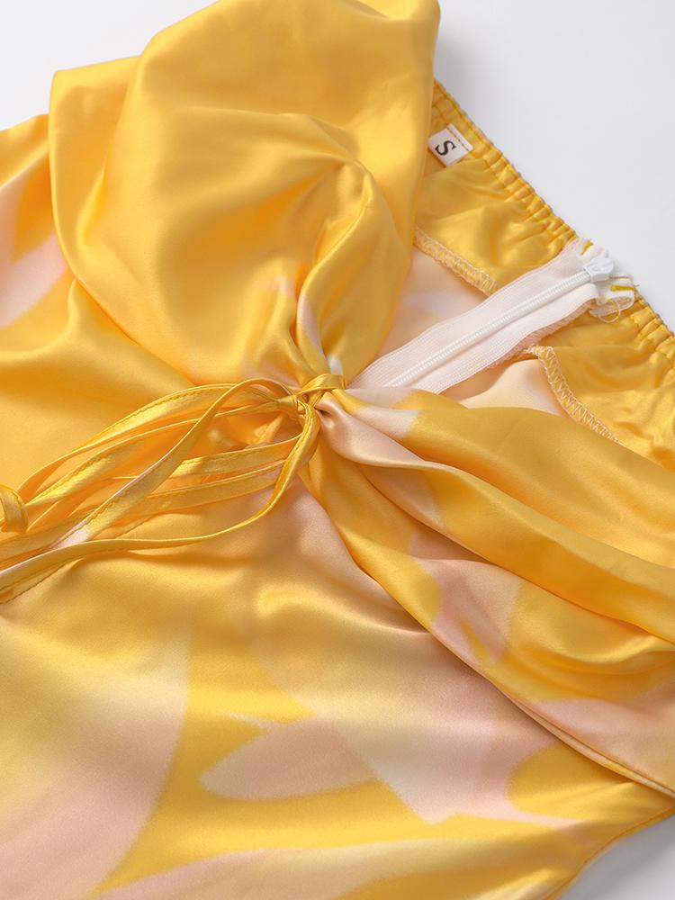 Gedruckt Party Lange Kleid Frauen Sommer Urlaub Strand Lose Weibliche Ärmellose Dame Abend Robe