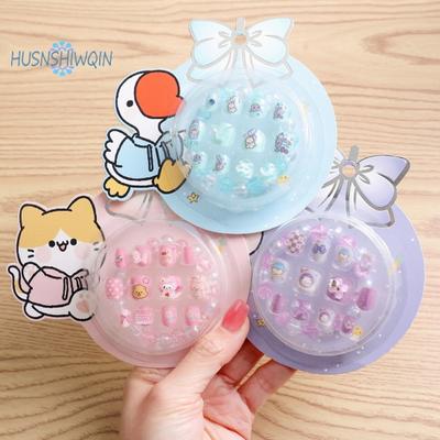 12 Τεμάχια Ψεύτικα Νύχια - Χαριτωμένο Σχέδιο Καρτούν, Ζωντανό Χρώμα, Πλήρης Κάλυψη Διακοσμητικά Πιεστά Ψεύτικα Νύχια Άκρες Μανικιούρ