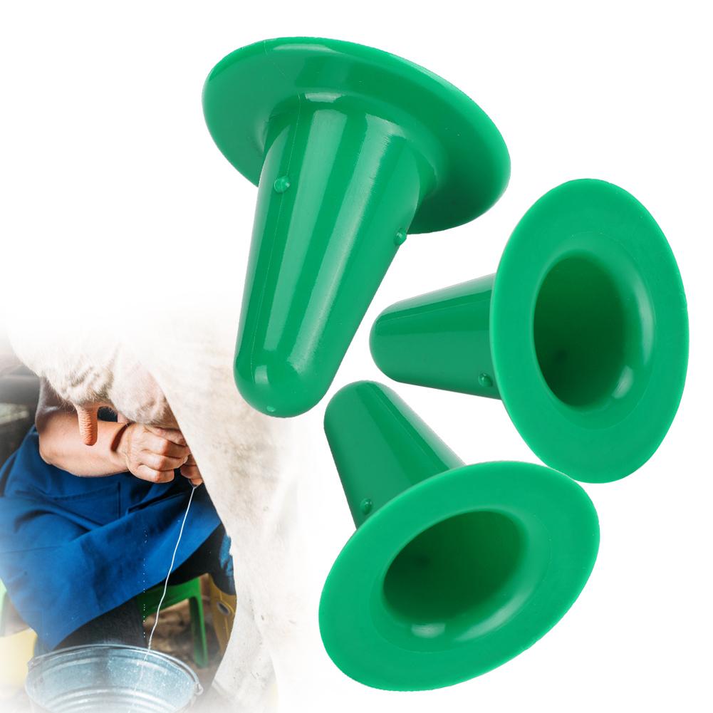 3er-Packung Kälber-Flaschensauger aus Kunststoff, sicher für die Fütterung von Rindermilch, grün