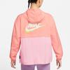 Nike Sportswear Icon Clash Embroidered Lightweight Woven Hooded Jacket Women Jackets Rave-Pink DJ5375-641