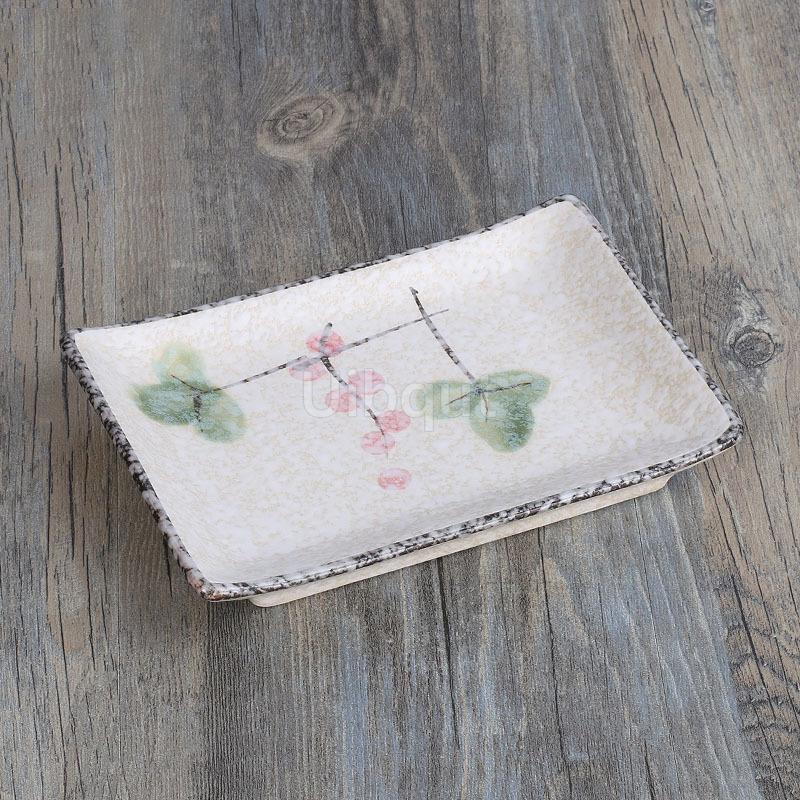 Ceramic Plate Sushi Porcelain rectangle Dish Dessert Plates Salad Platter Dinner Plato Kitchen Tableware Food Decorative Tray