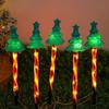 5PC/set Solar Candy Christmas Tree Ground Plug Lights Outdoor Waterproof Lawn Lamp LED Decoration Garden Lights For Christmas