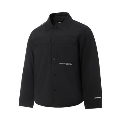 Li Ning Outdoor CF Series Lightweight Letter Comfortable Simple Warm Loose Short Down Jacket Men Jacket AYMV163-4