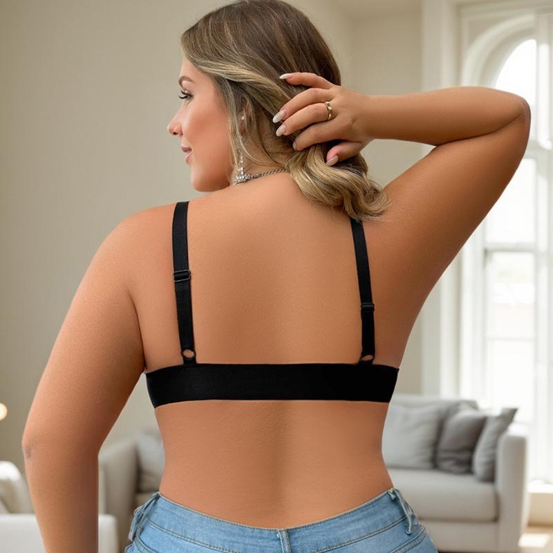 French Lace Triangle Cup Breathable Suspenders Girls Bra Without Steel Ring Thin Style Simple and Comfortable Push-up Bra