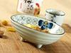 Nishida Footed Small Bowl Set of Japanese Small Delicacies Container (Nishida) 4, Commercial-Grade Tableware, Bowls, (Blue Camellia)