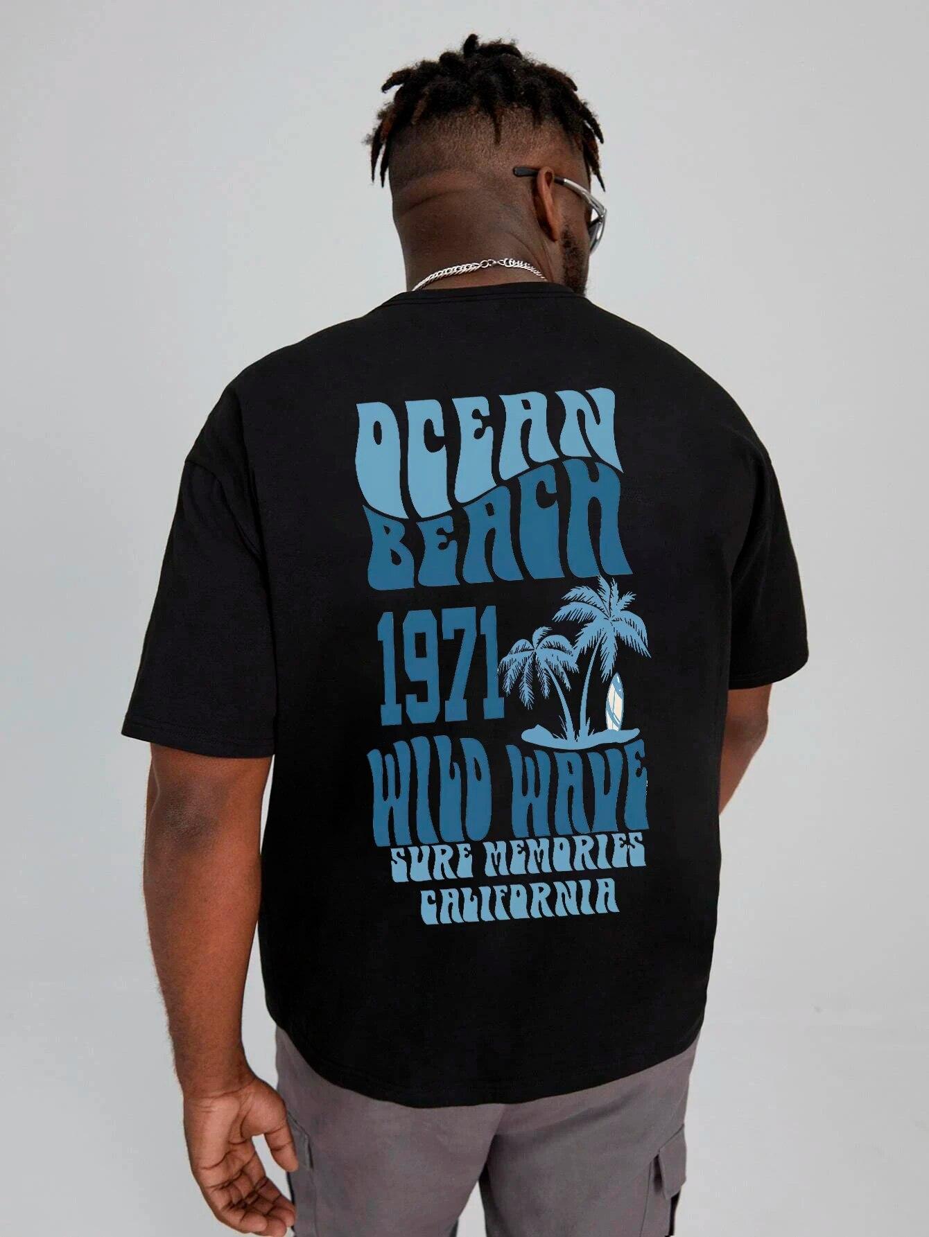 Мужская летняя пляжная футболка в стиле Харадзюку, женская уличная одежда с буквенным принтом, хлопковые удобные повседневные белые футболки унисекс, футболки с короткими рукавами L